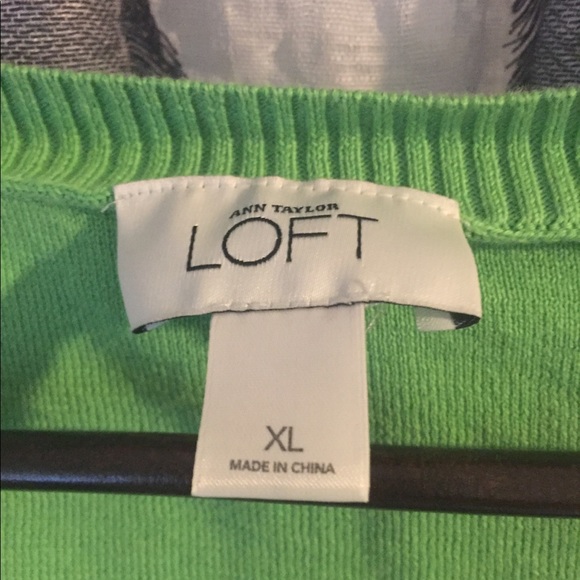 Ann Taylor Loft Lime green sweater - Picture 4 of 4